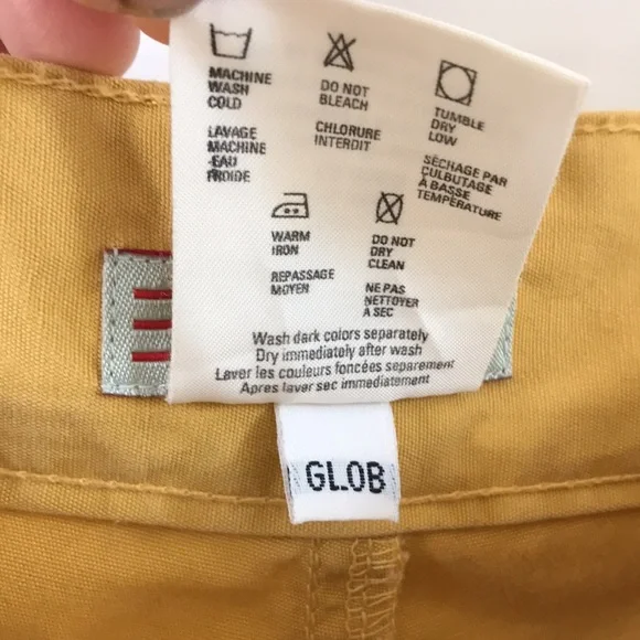 VTG Esprit high waisted shorts Sz 11/12 Cotton twill mustard yellow Excellet con - Picture 10 of 10